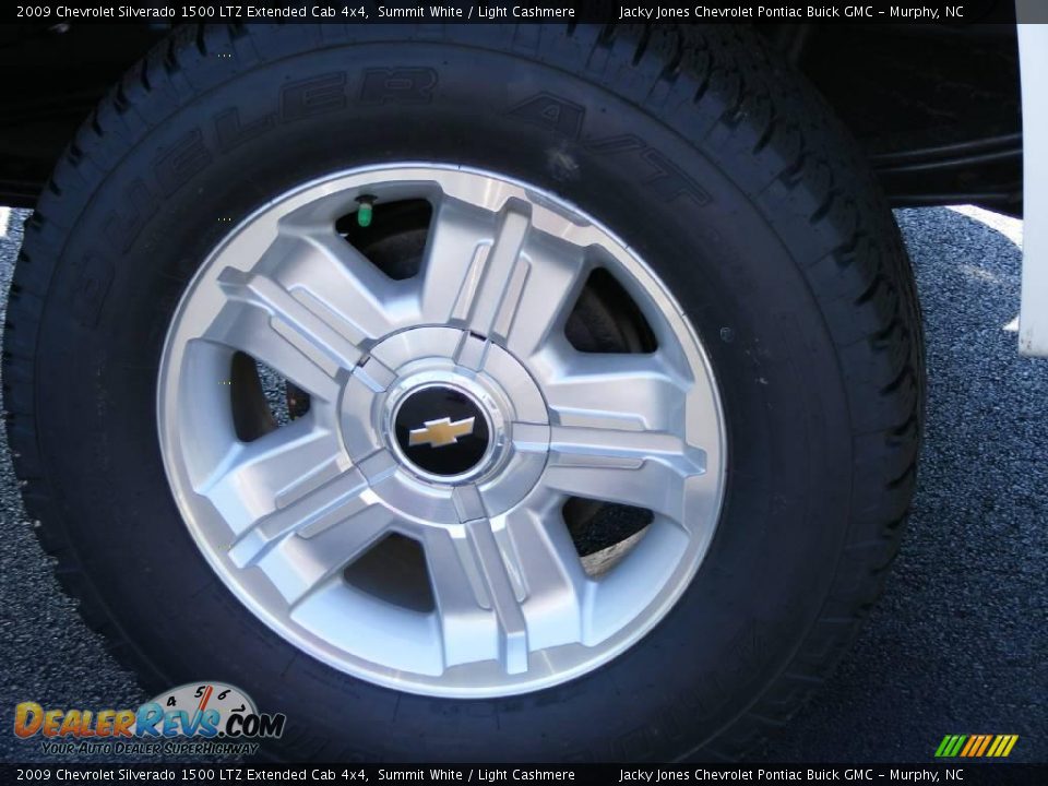 2009 Chevrolet Silverado 1500 LTZ Extended Cab 4x4 Summit White / Light Cashmere Photo #11