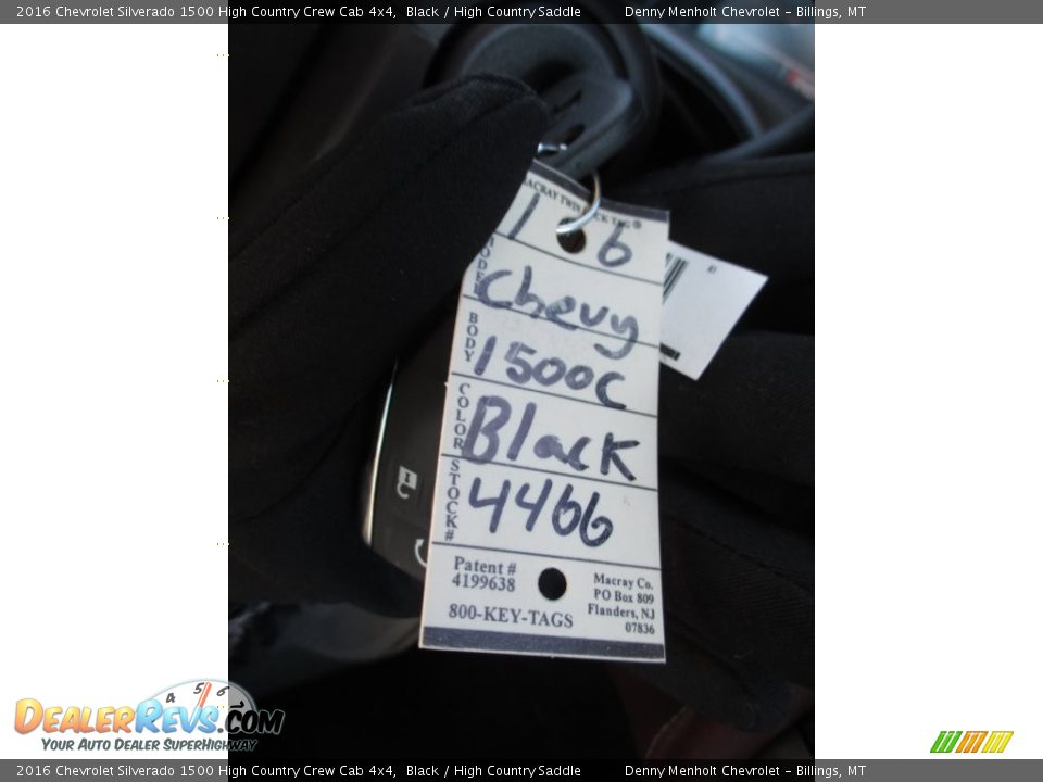 2016 Chevrolet Silverado 1500 High Country Crew Cab 4x4 Black / High Country Saddle Photo #20