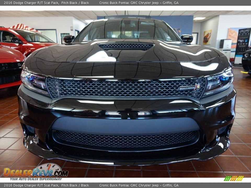 2016 Dodge Charger R/T Scat Pack Pitch Black / Black Photo #2