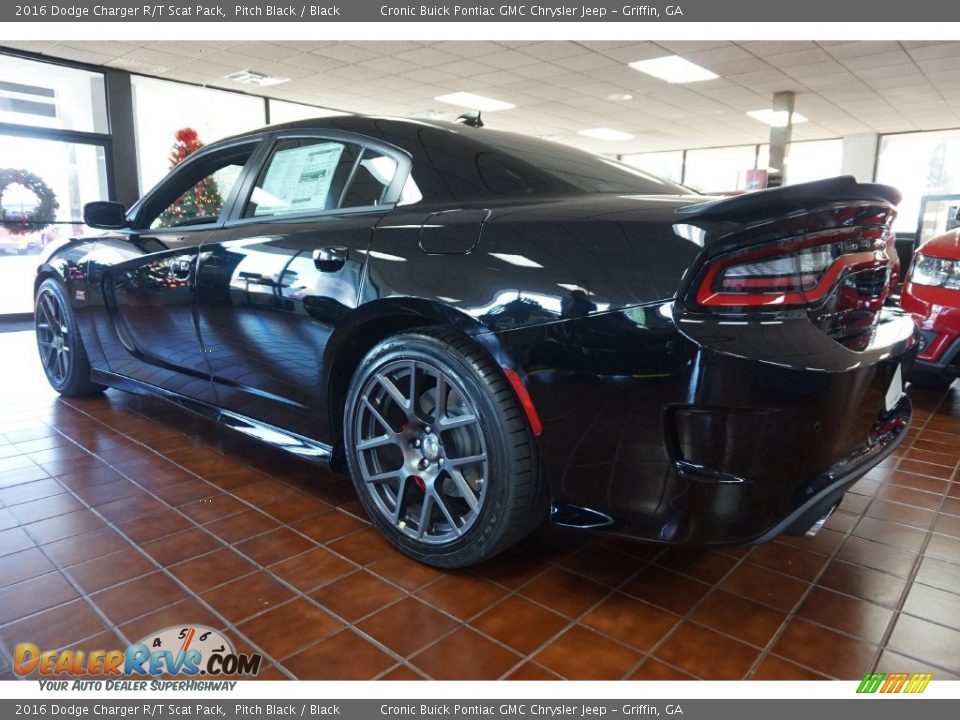 2016 Dodge Charger R/T Scat Pack Pitch Black / Black Photo #5