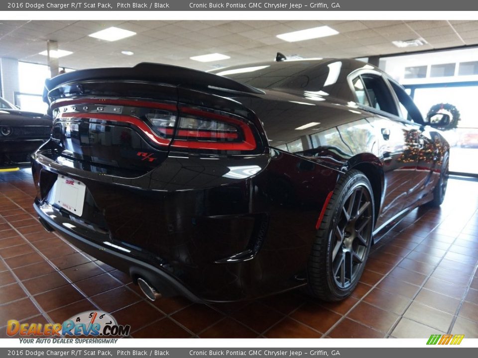 2016 Dodge Charger R/T Scat Pack Pitch Black / Black Photo #7