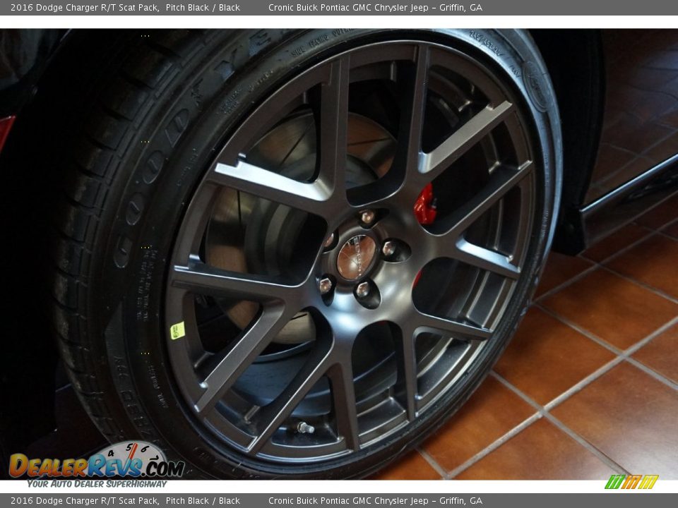 2016 Dodge Charger R/T Scat Pack Pitch Black / Black Photo #8