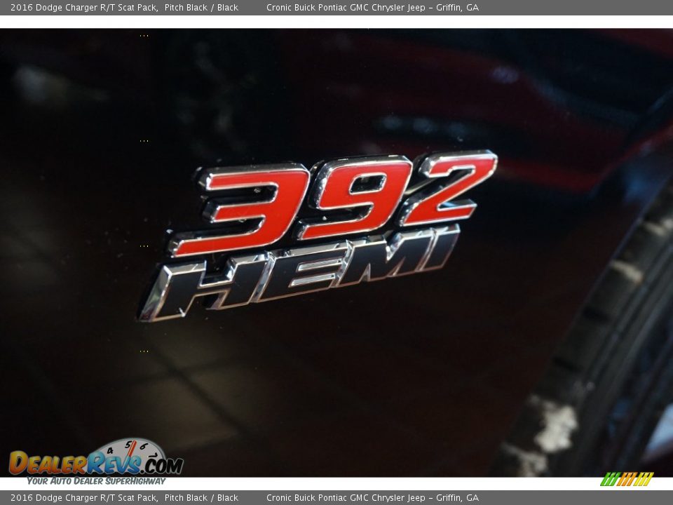2016 Dodge Charger R/T Scat Pack Pitch Black / Black Photo #9