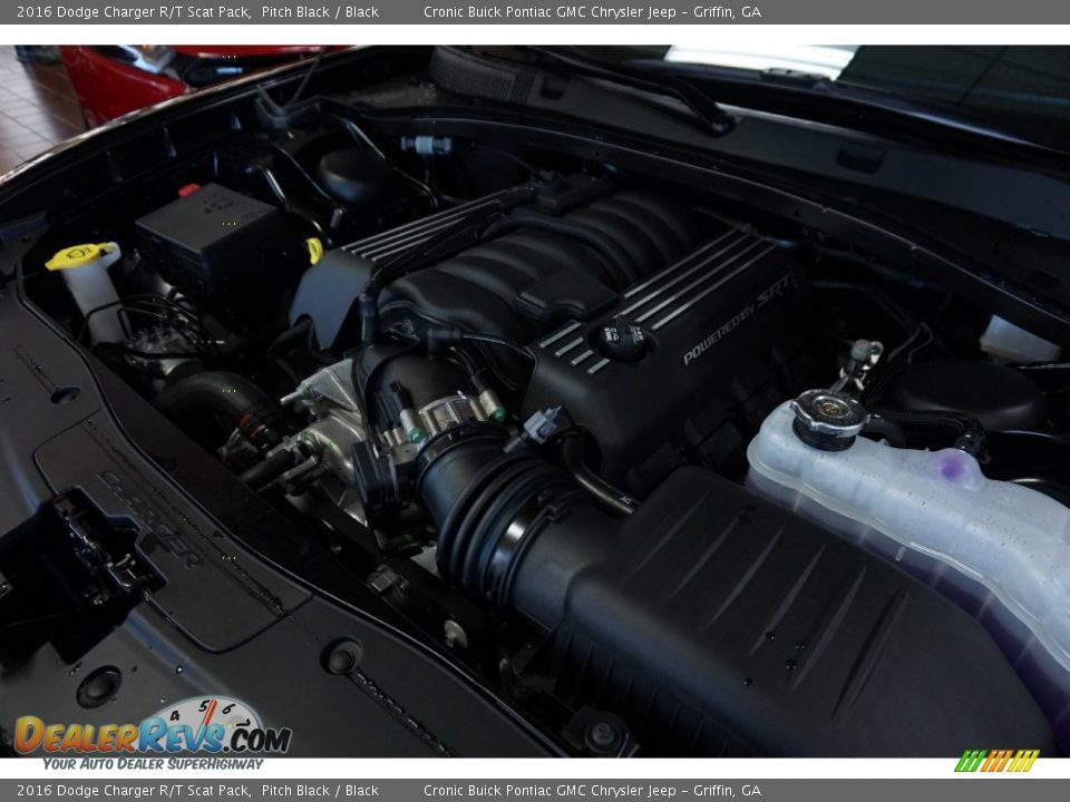 2016 Dodge Charger R/T Scat Pack Pitch Black / Black Photo #13