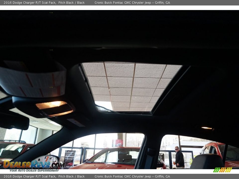 2016 Dodge Charger R/T Scat Pack Pitch Black / Black Photo #14