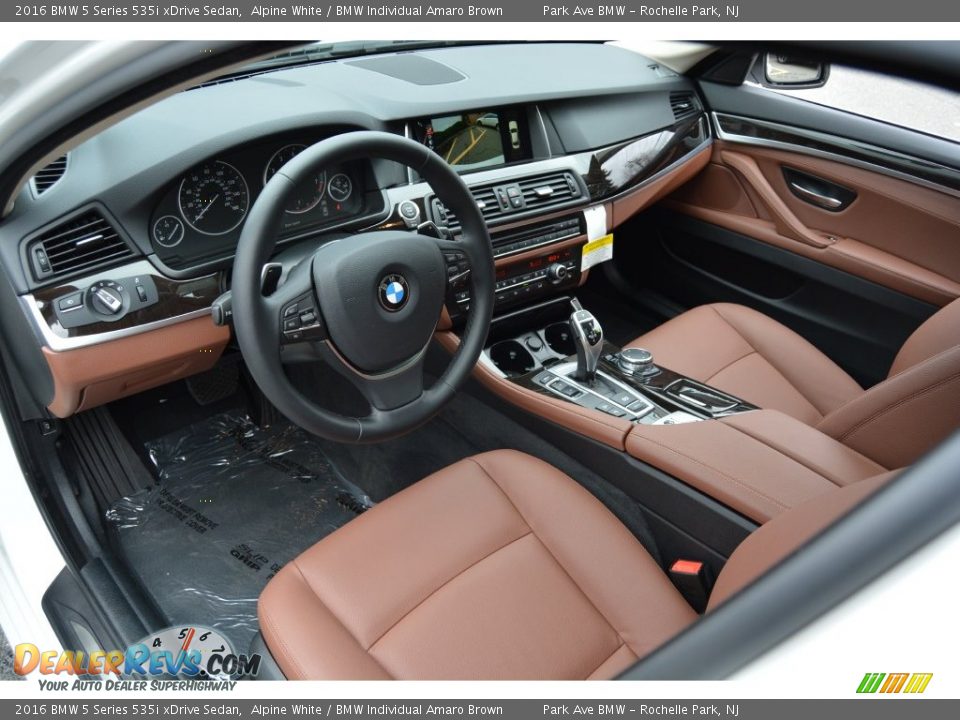 BMW Individual Amaro Brown Interior - 2016 BMW 5 Series 535i xDrive Sedan Photo #10