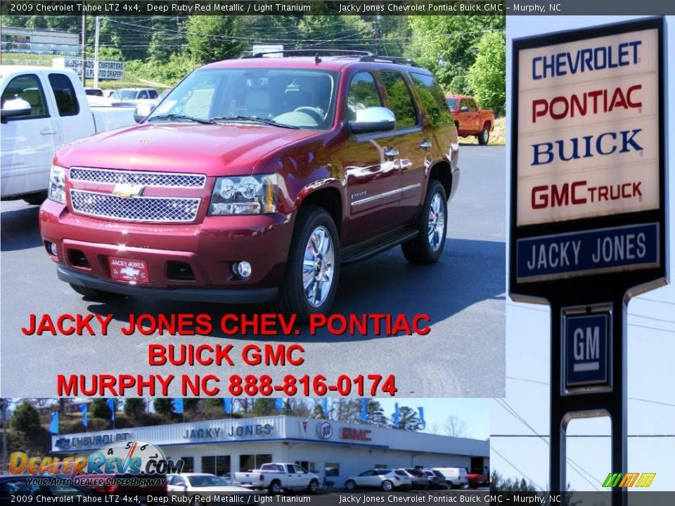 2009 Chevrolet Tahoe LTZ 4x4 Deep Ruby Red Metallic / Light Titanium Photo #1