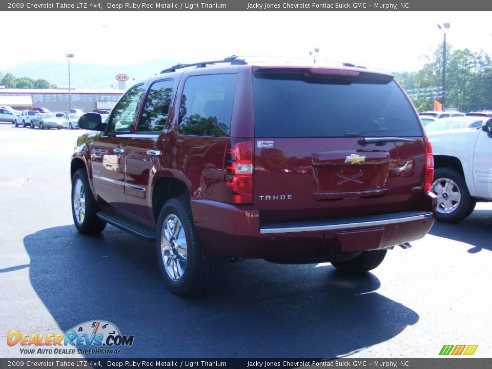 2009 Chevrolet Tahoe LTZ 4x4 Deep Ruby Red Metallic / Light Titanium Photo #5