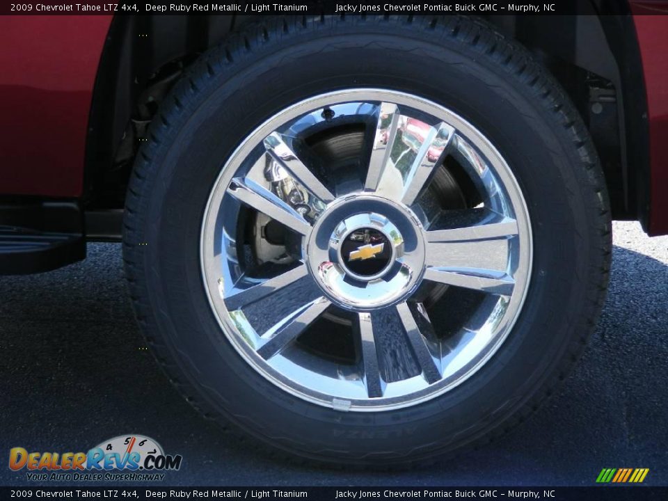 2009 Chevrolet Tahoe LTZ 4x4 Deep Ruby Red Metallic / Light Titanium Photo #7