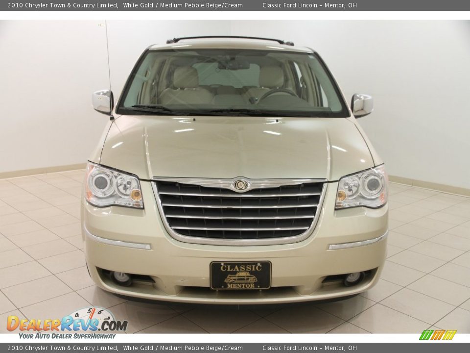 2010 Chrysler Town & Country Limited White Gold / Medium Pebble Beige/Cream Photo #2