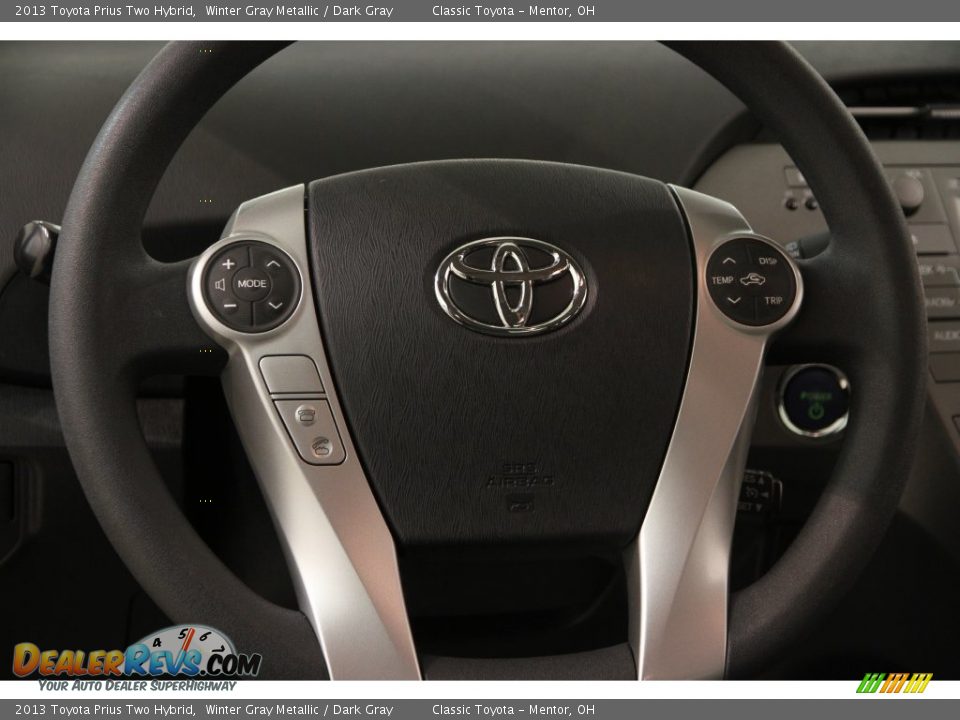 2013 Toyota Prius Two Hybrid Winter Gray Metallic / Dark Gray Photo #6