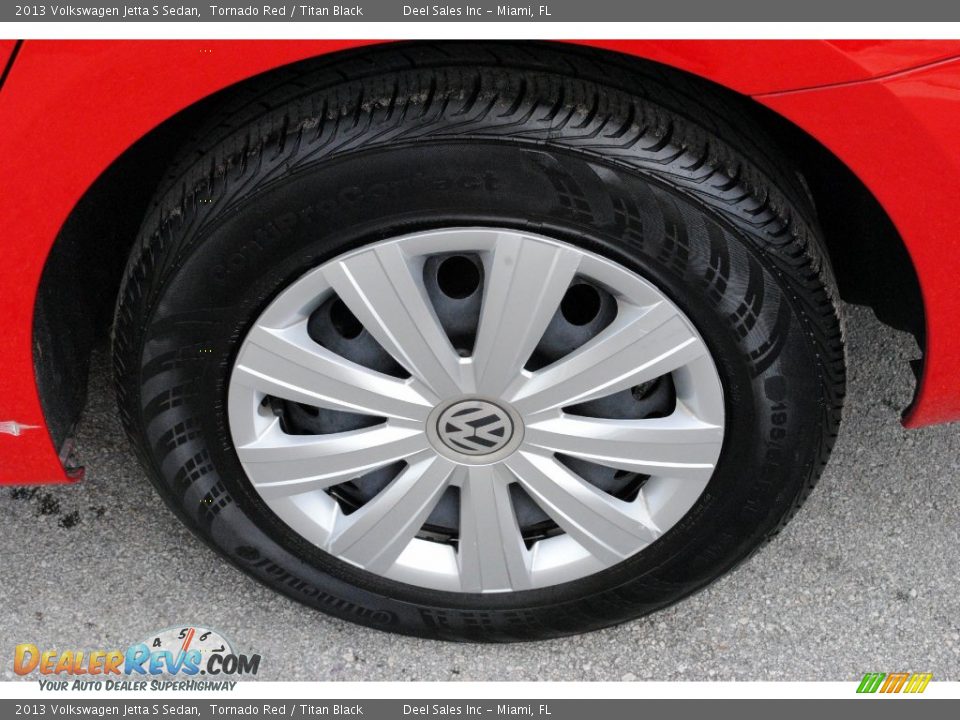 2013 Volkswagen Jetta S Sedan Tornado Red / Titan Black Photo #10
