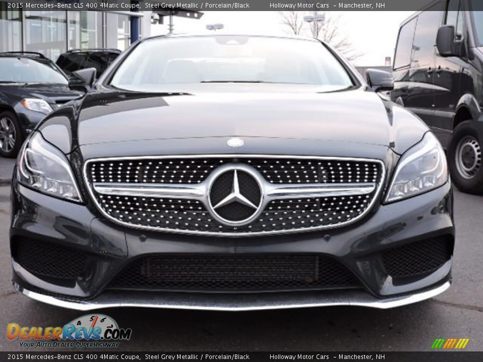 2015 Mercedes-Benz CLS 400 4Matic Coupe Steel Grey Metallic / Porcelain/Black Photo #2