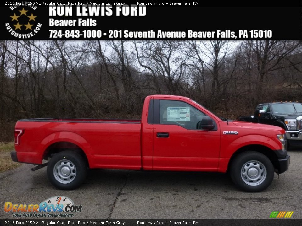 2016 Ford F150 XL Regular Cab Race Red / Medium Earth Gray Photo #1