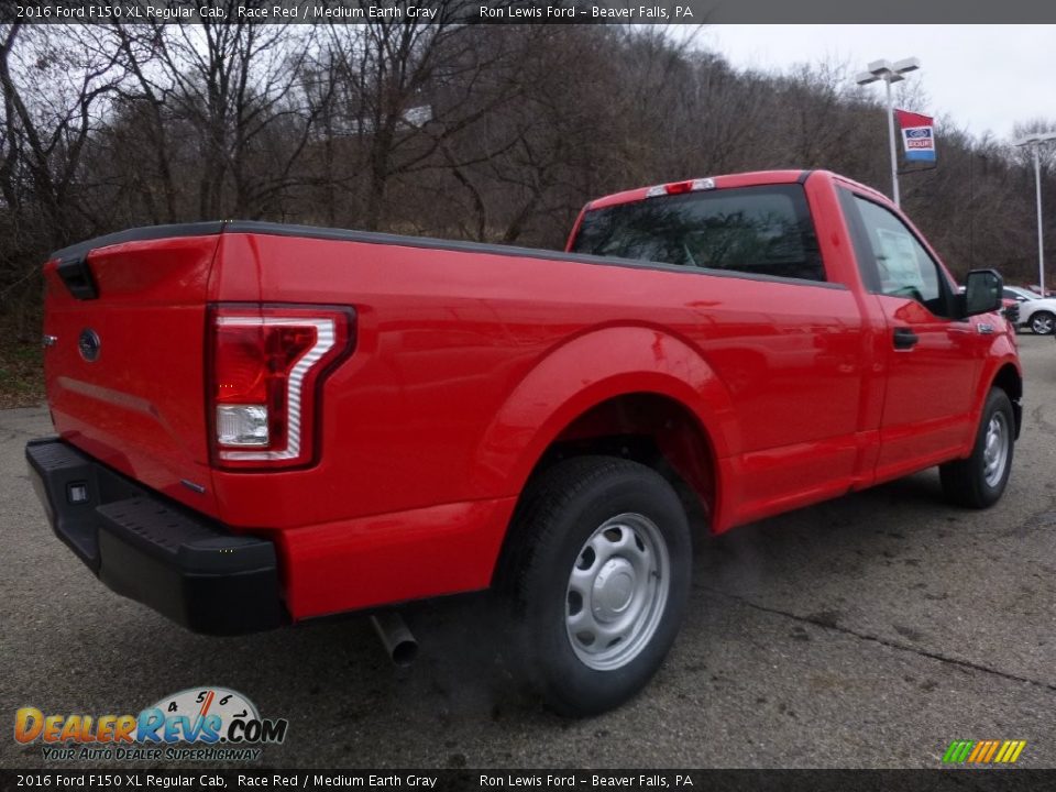 2016 Ford F150 XL Regular Cab Race Red / Medium Earth Gray Photo #4