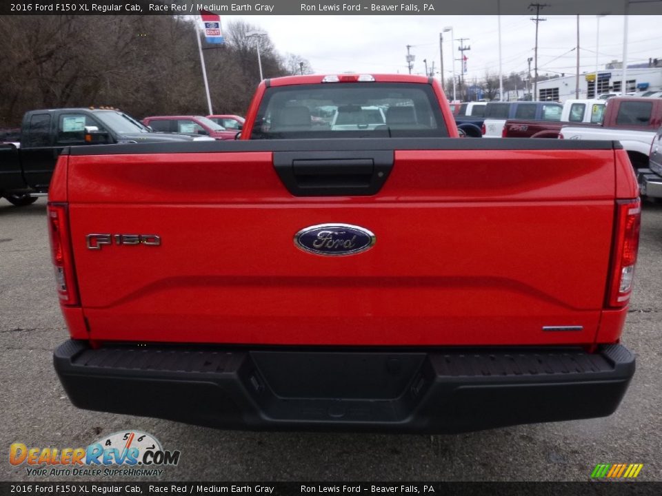 2016 Ford F150 XL Regular Cab Race Red / Medium Earth Gray Photo #5