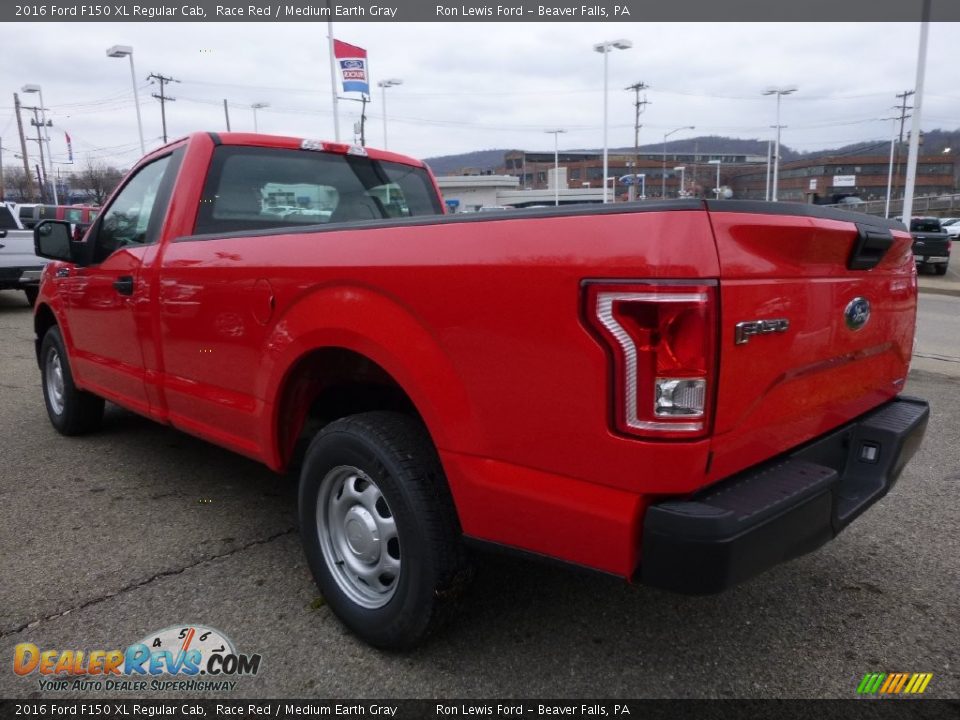 2016 Ford F150 XL Regular Cab Race Red / Medium Earth Gray Photo #6