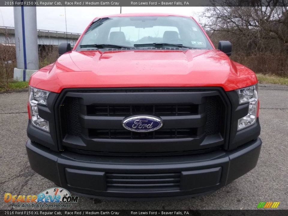 2016 Ford F150 XL Regular Cab Race Red / Medium Earth Gray Photo #9