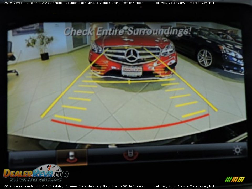 2016 Mercedes-Benz CLA 250 4Matic Cosmos Black Metallic / Black Orange/White Stripes Photo #12