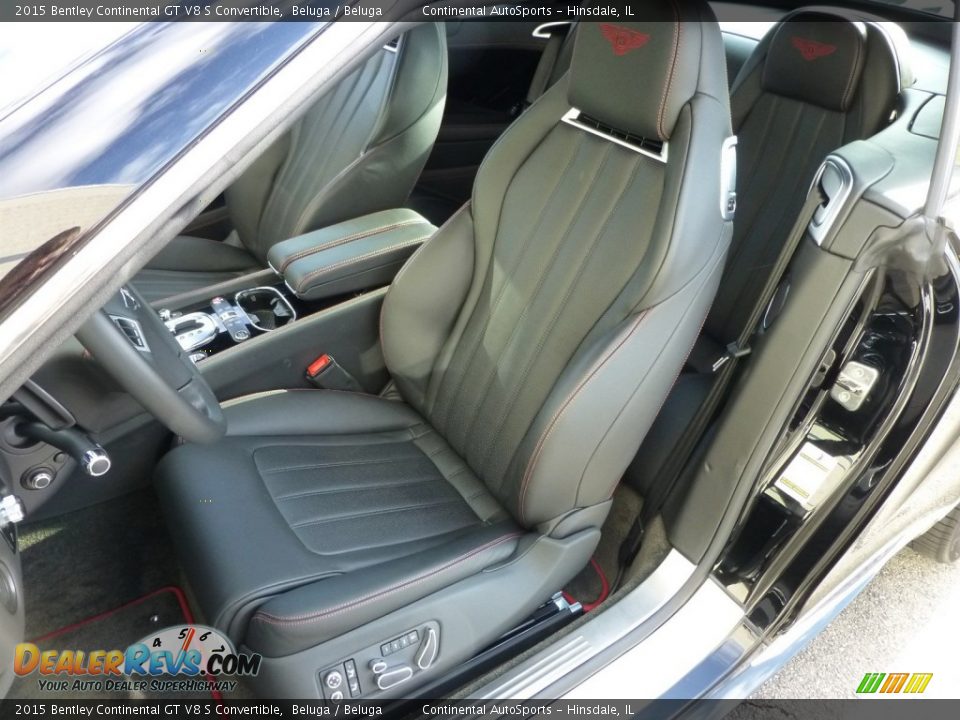 Front Seat of 2015 Bentley Continental GT V8 S Convertible Photo #13