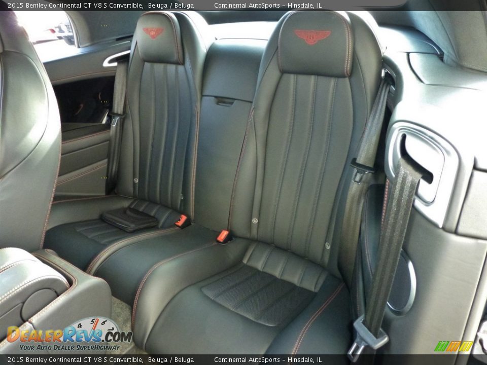 Rear Seat of 2015 Bentley Continental GT V8 S Convertible Photo #22