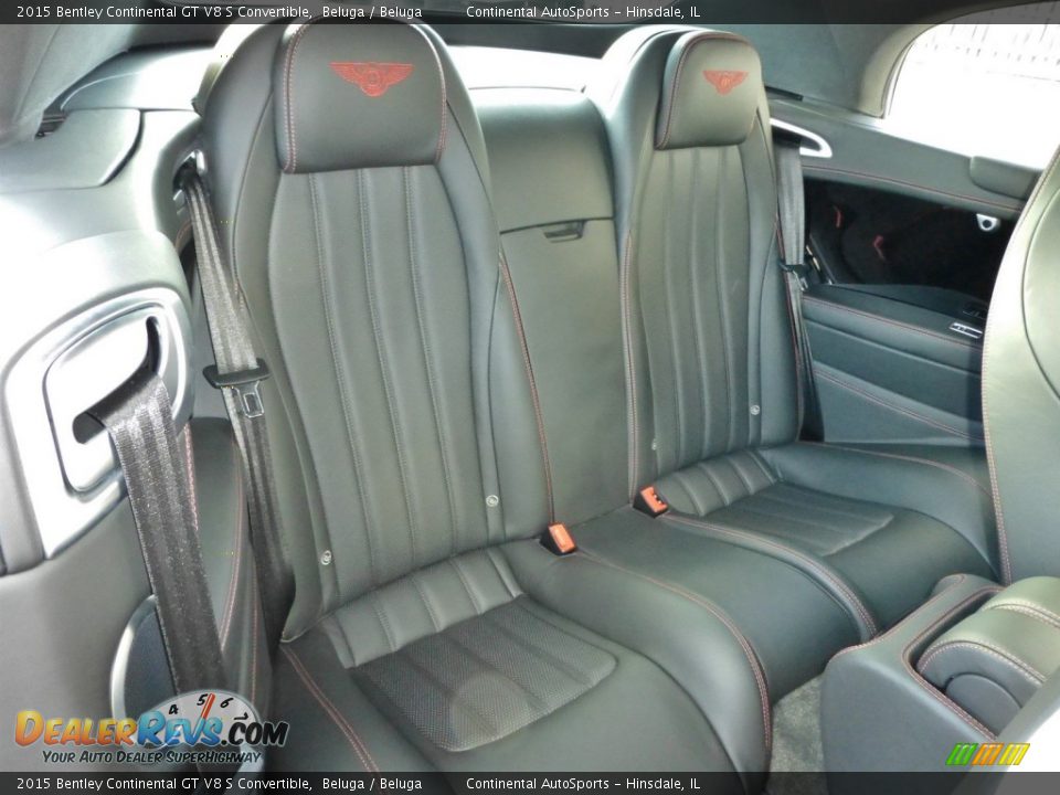 Rear Seat of 2015 Bentley Continental GT V8 S Convertible Photo #23