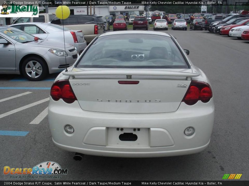 2004 Dodge Stratus R/T Coupe Satin White Pearlcoat / Dark Taupe/Medium Taupe Photo #3