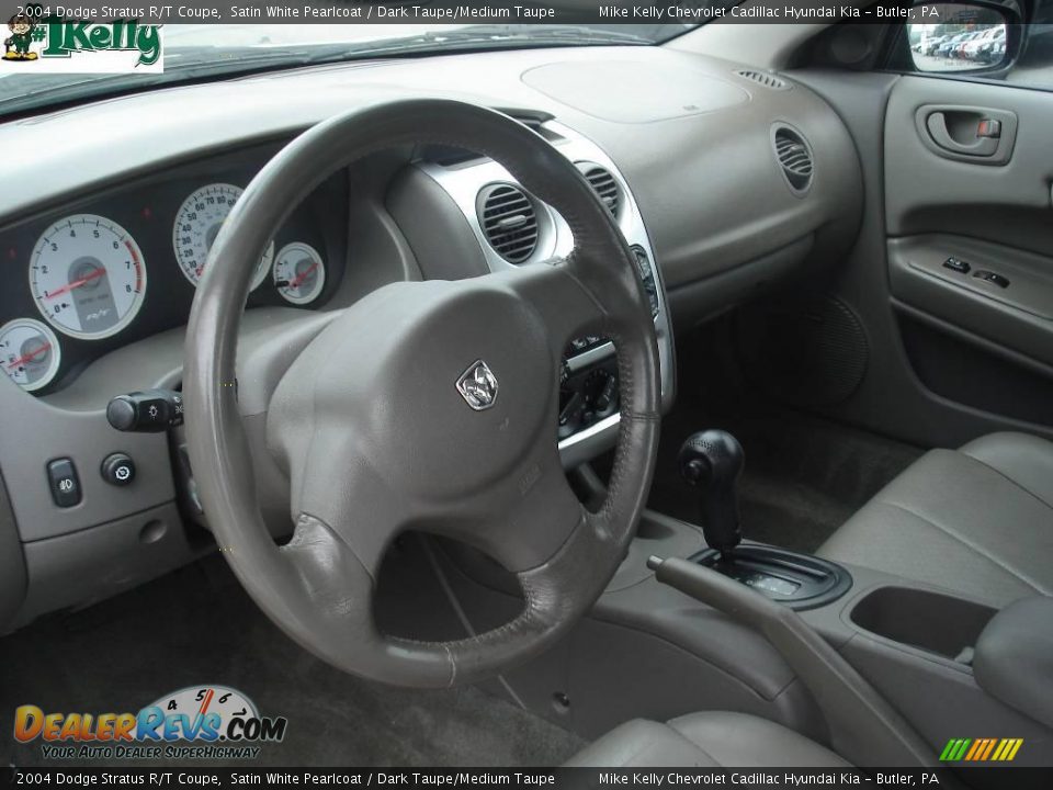 2004 Dodge Stratus R/T Coupe Satin White Pearlcoat / Dark Taupe/Medium Taupe Photo #7