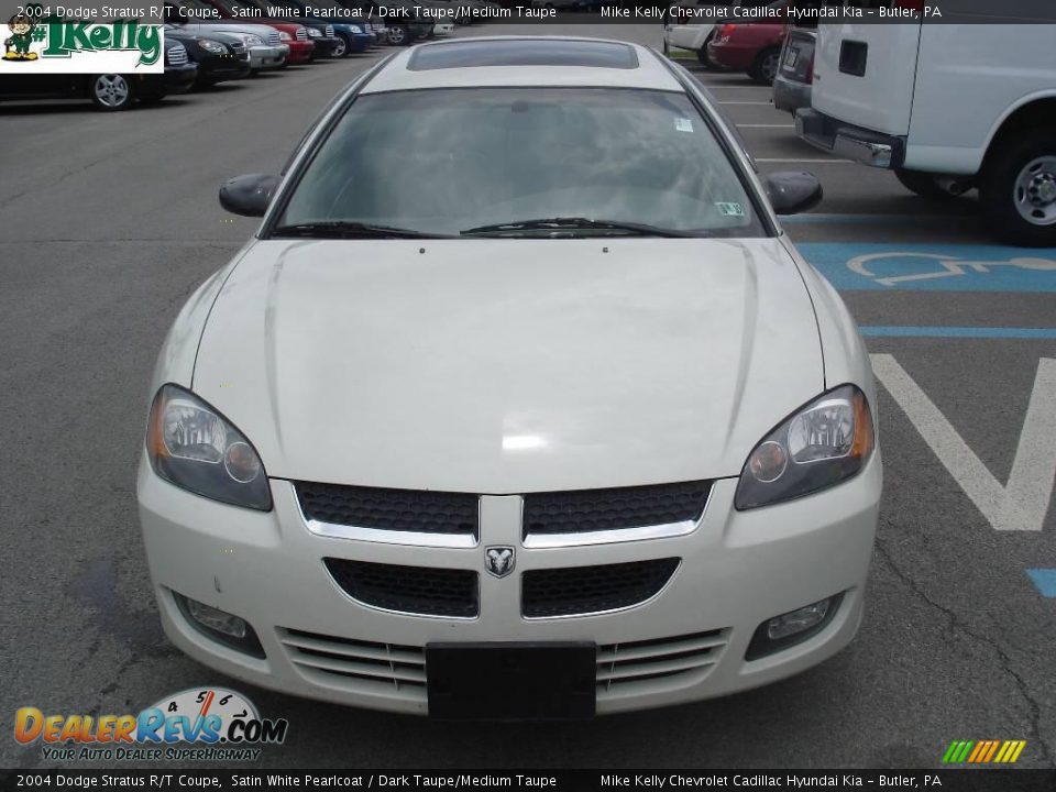 2004 Dodge Stratus R/T Coupe Satin White Pearlcoat / Dark Taupe/Medium Taupe Photo #13
