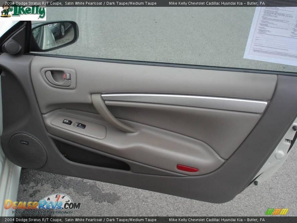 2004 Dodge Stratus R/T Coupe Satin White Pearlcoat / Dark Taupe/Medium Taupe Photo #15