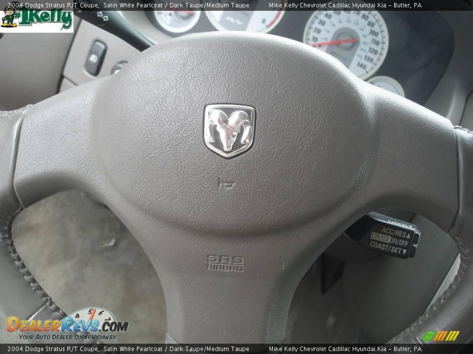 2004 Dodge Stratus R/T Coupe Satin White Pearlcoat / Dark Taupe/Medium Taupe Photo #19