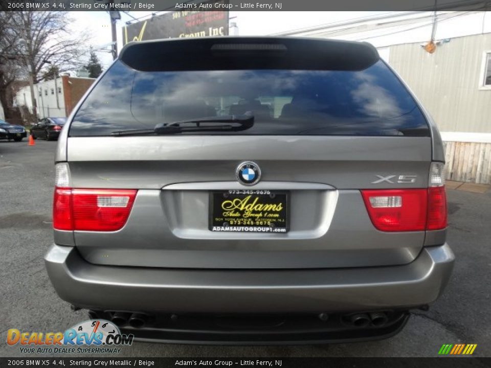 2006 BMW X5 4.4i Sterling Grey Metallic / Beige Photo #6