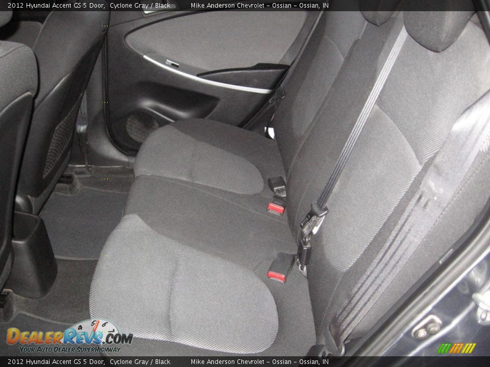 2012 Hyundai Accent GS 5 Door Cyclone Gray / Black Photo #13
