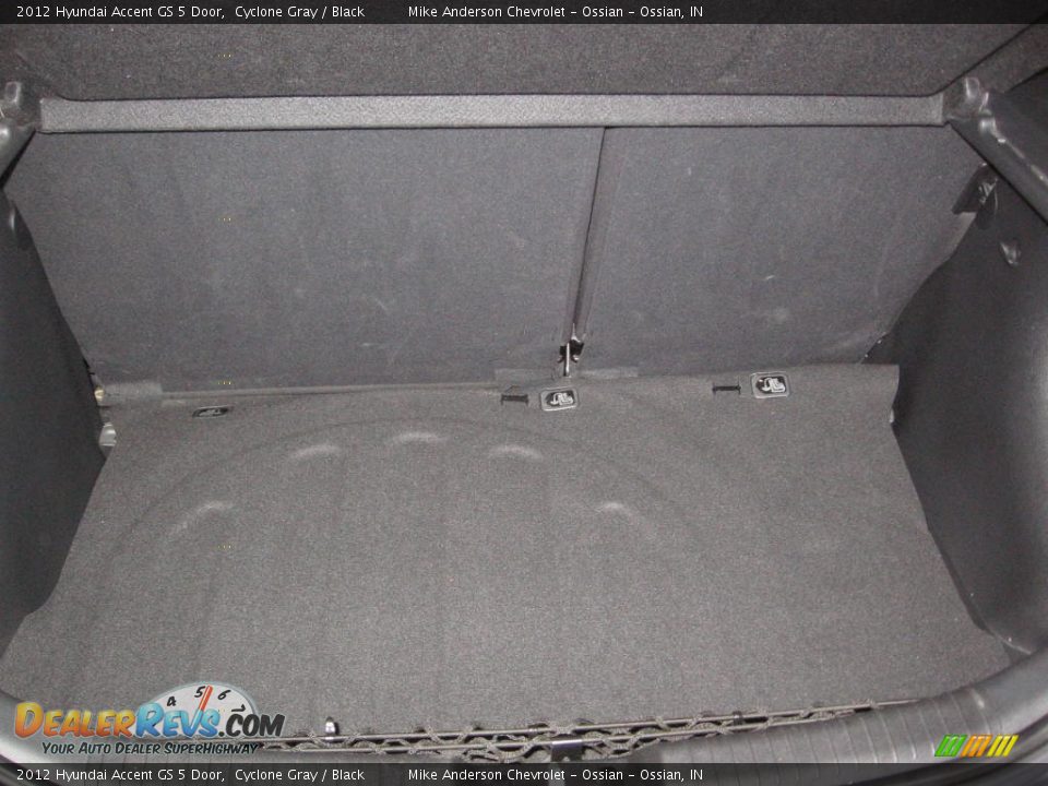 2012 Hyundai Accent GS 5 Door Cyclone Gray / Black Photo #16