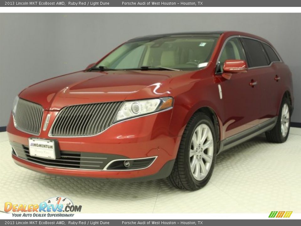 2013 Lincoln MKT EcoBoost AWD Ruby Red / Light Dune Photo #3