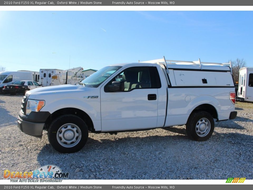 2010 Ford F150 XL Regular Cab Oxford White / Medium Stone Photo #2