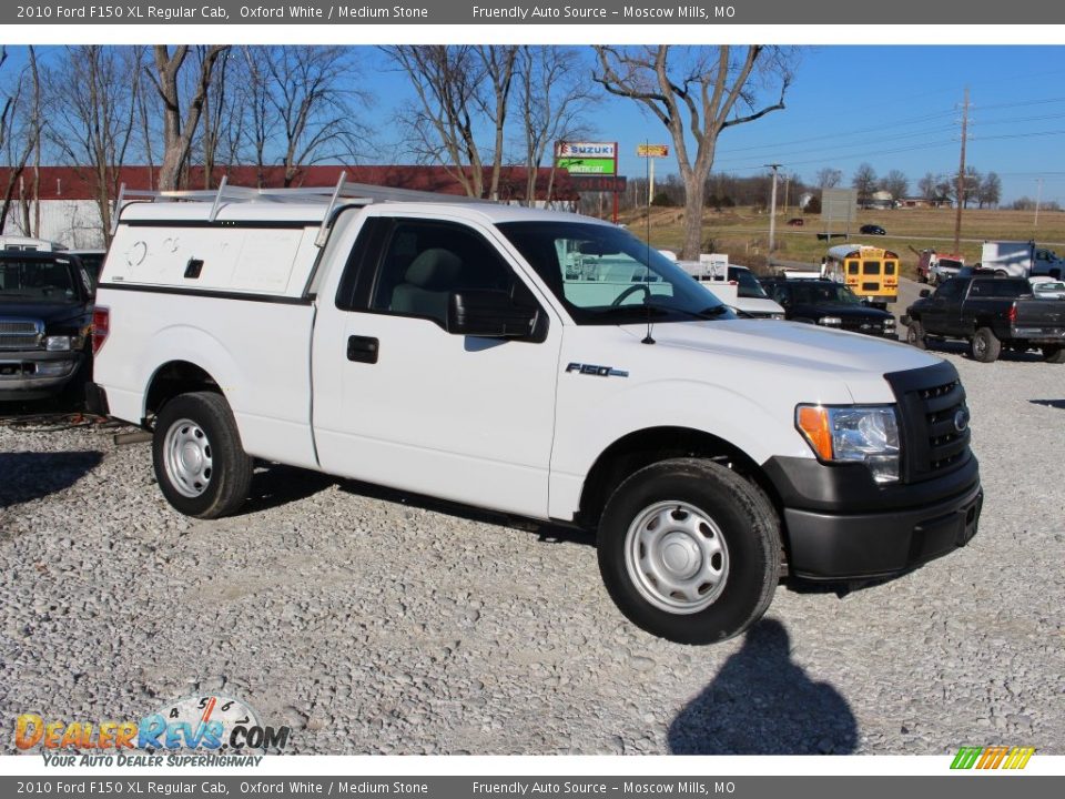 2010 Ford F150 XL Regular Cab Oxford White / Medium Stone Photo #9
