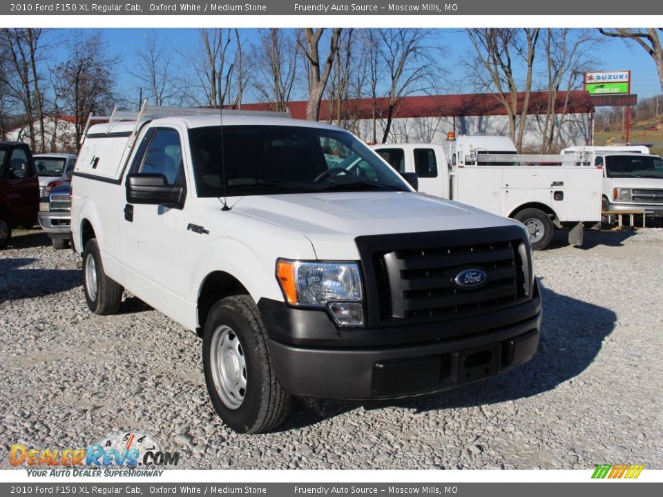 2010 Ford F150 XL Regular Cab Oxford White / Medium Stone Photo #10