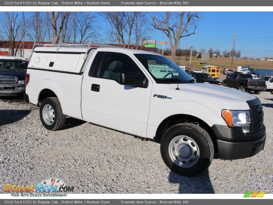2010 Ford F150 XL Regular Cab Oxford White / Medium Stone Photo #24