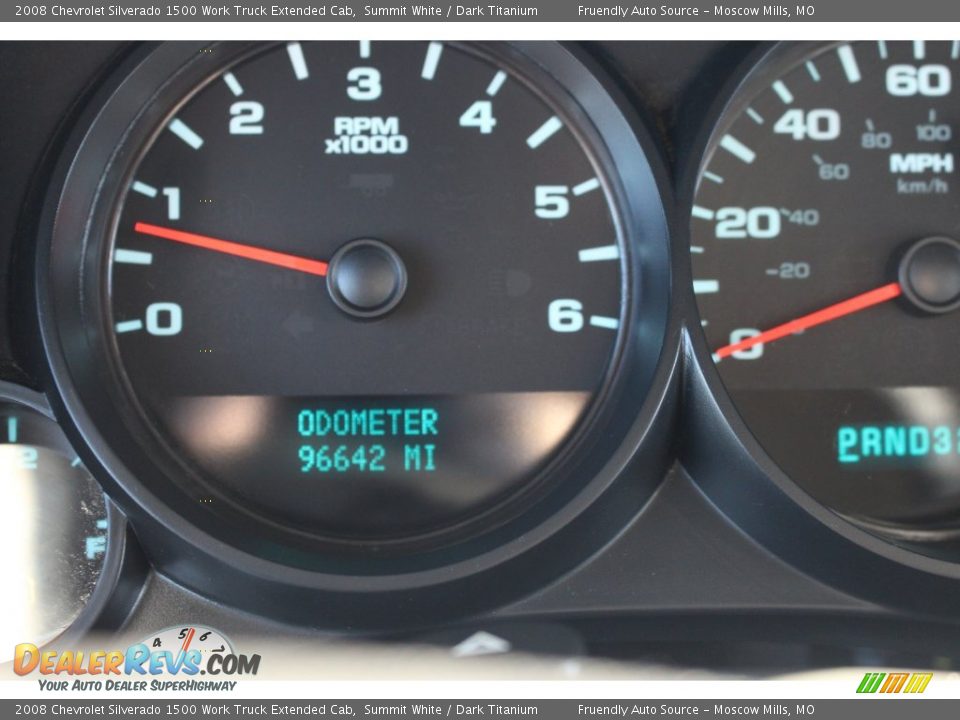 2008 Chevrolet Silverado 1500 Work Truck Extended Cab Summit White / Dark Titanium Photo #2