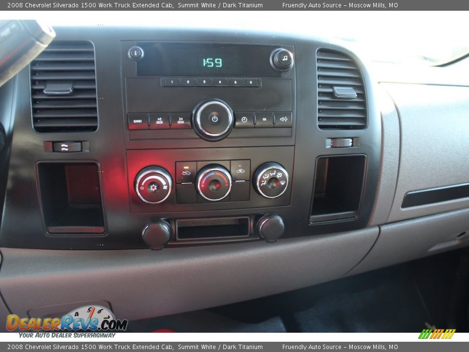 2008 Chevrolet Silverado 1500 Work Truck Extended Cab Summit White / Dark Titanium Photo #3