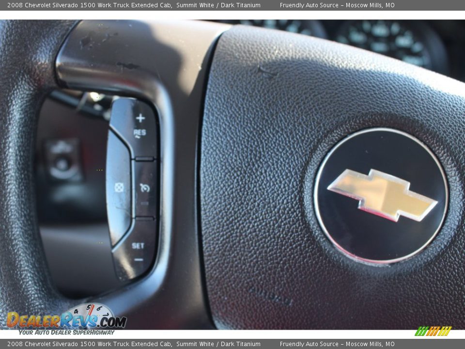 2008 Chevrolet Silverado 1500 Work Truck Extended Cab Summit White / Dark Titanium Photo #4