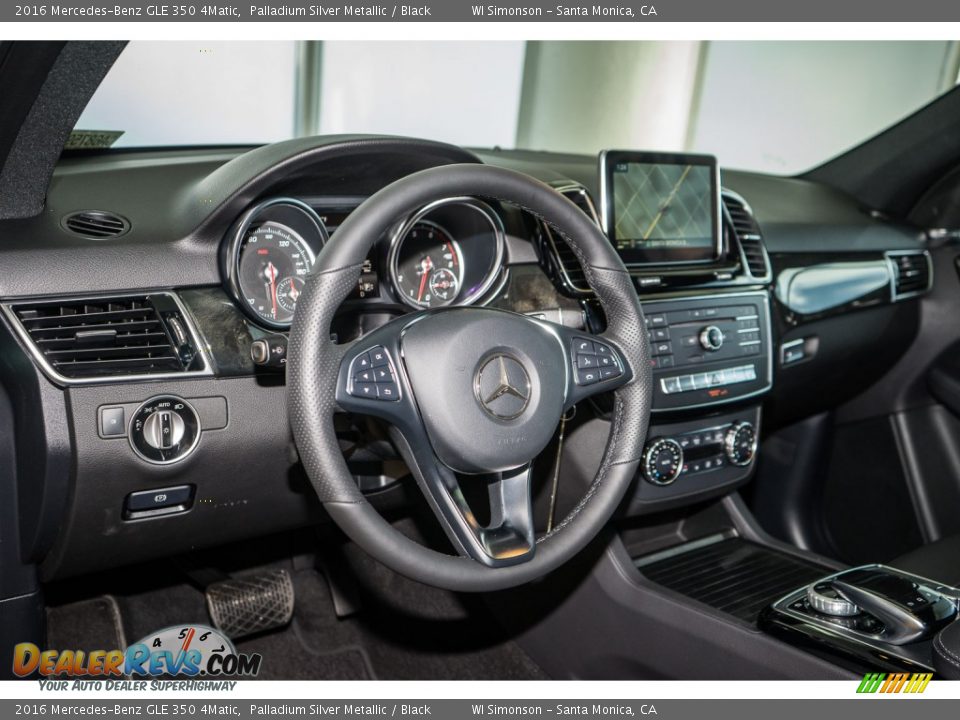 2016 Mercedes-Benz GLE 350 4Matic Palladium Silver Metallic / Black Photo #5