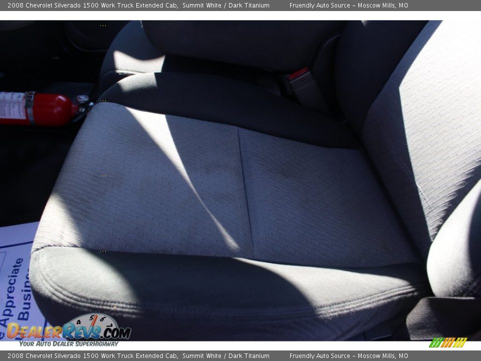 2008 Chevrolet Silverado 1500 Work Truck Extended Cab Summit White / Dark Titanium Photo #9