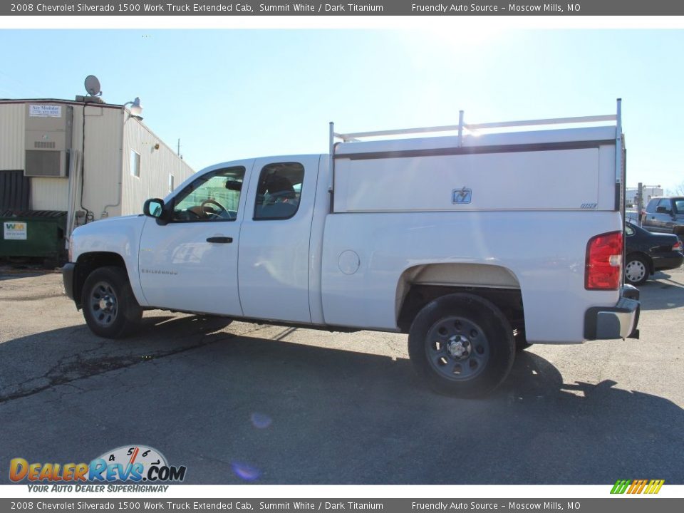 2008 Chevrolet Silverado 1500 Work Truck Extended Cab Summit White / Dark Titanium Photo #13