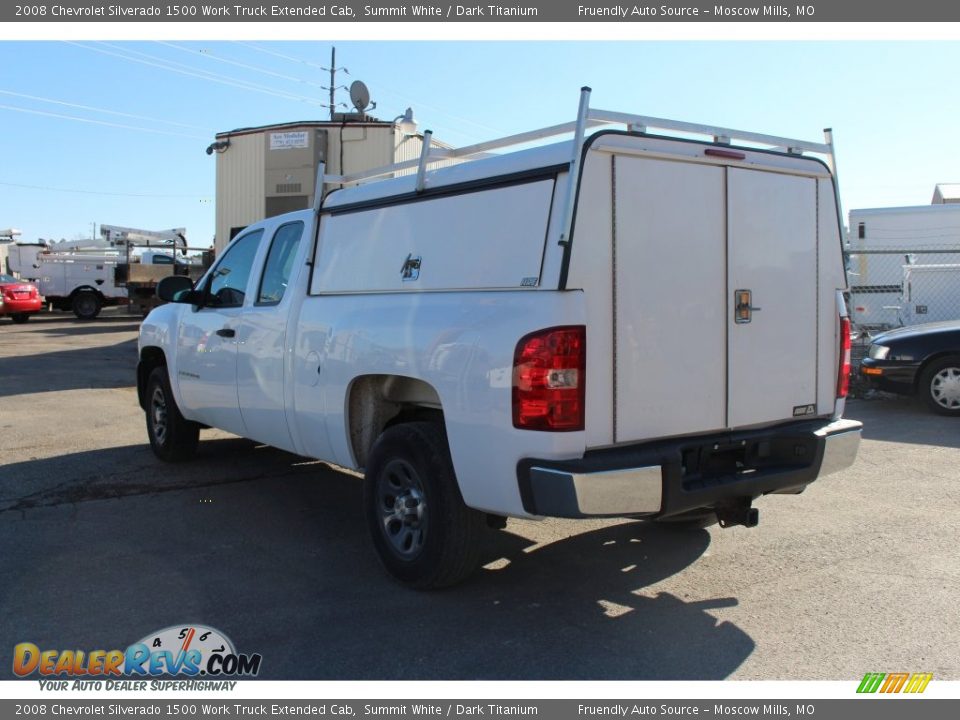 2008 Chevrolet Silverado 1500 Work Truck Extended Cab Summit White / Dark Titanium Photo #14