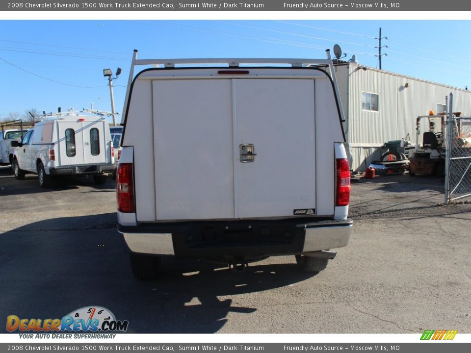 2008 Chevrolet Silverado 1500 Work Truck Extended Cab Summit White / Dark Titanium Photo #15
