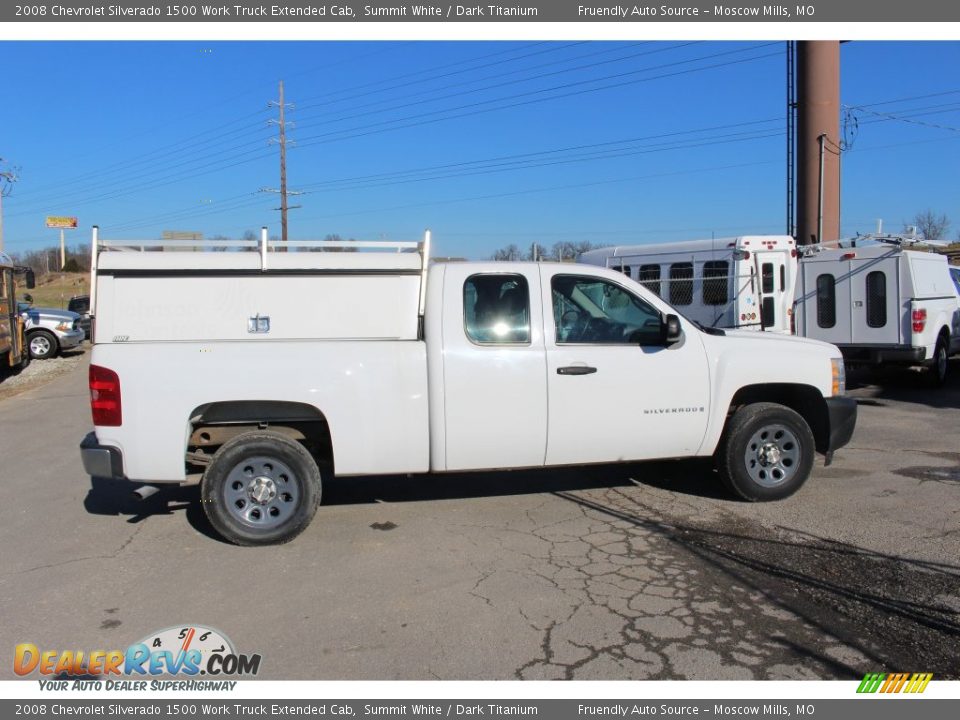 2008 Chevrolet Silverado 1500 Work Truck Extended Cab Summit White / Dark Titanium Photo #18