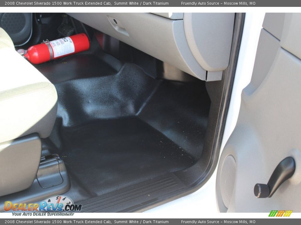 2008 Chevrolet Silverado 1500 Work Truck Extended Cab Summit White / Dark Titanium Photo #23