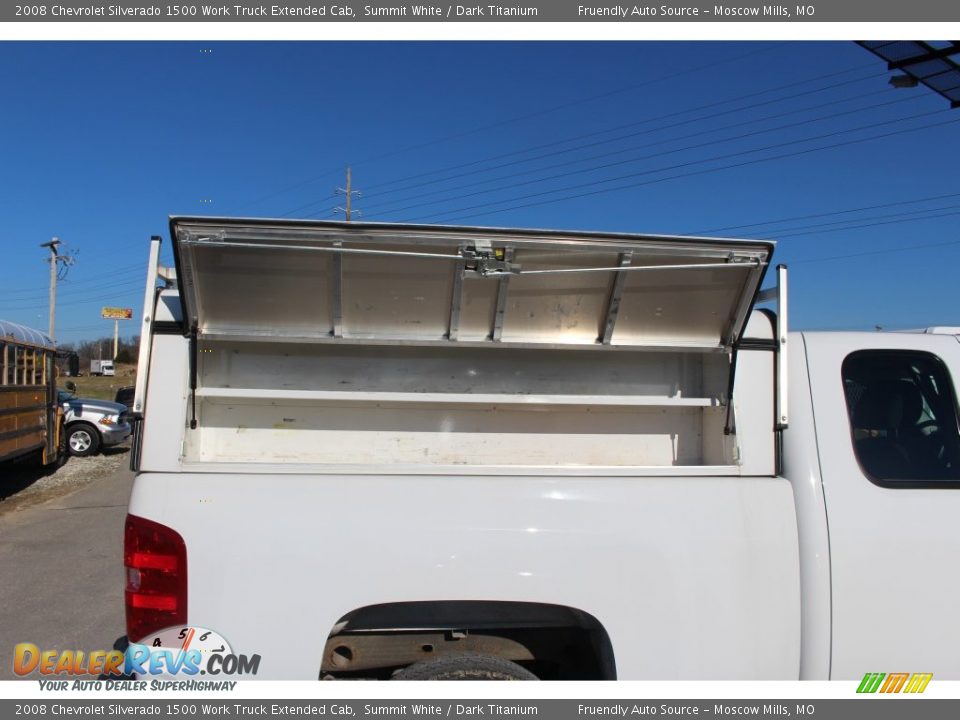 2008 Chevrolet Silverado 1500 Work Truck Extended Cab Summit White / Dark Titanium Photo #26